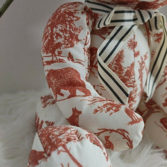 Teddy Bear Plush Mountain Print Rare - Picture 9 of 9